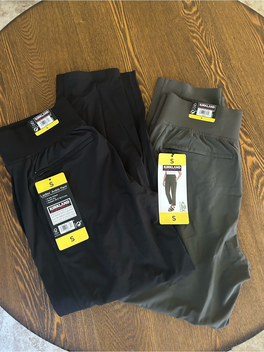 Set of 2-Kirkland Signature Women's Ankle Pants - Black & Olive